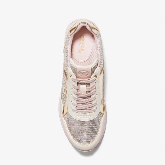 Michael Michael Kor: (Size 8.5) Maddy Trainer Glitter Chain Mesh - Picture 3 of 5